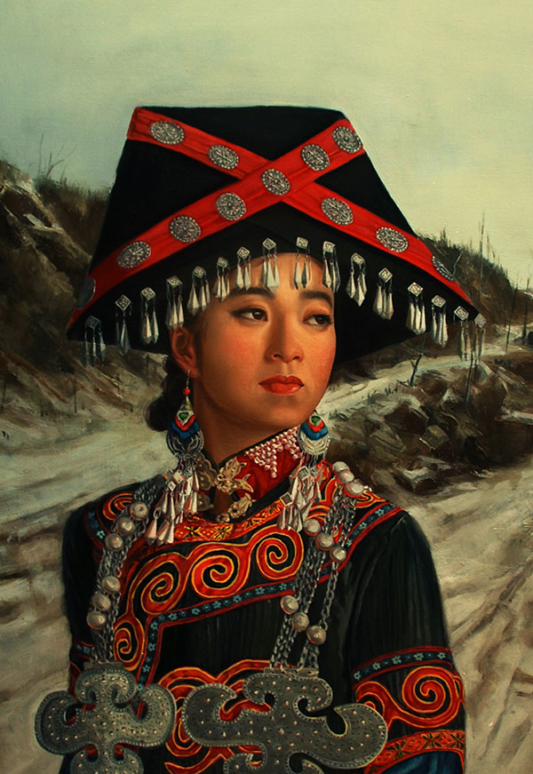 谷晓艳 《雪》布面油画 100X150厘米 2015年