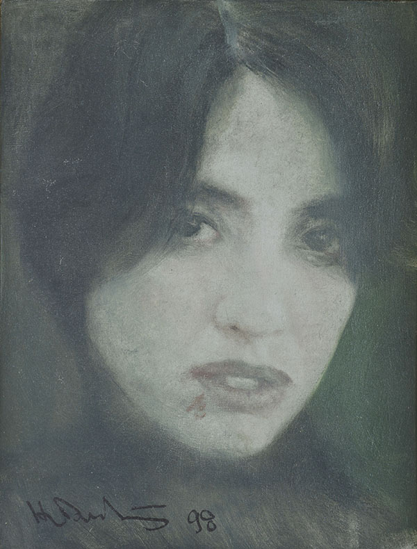 何多苓，肖像，40x30cm，2003