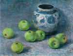 周碧初-青花罐和苹果