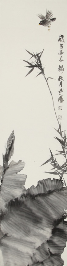 0230   汤宾  竹子小鸟