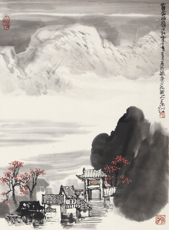 窗含西岭千秋雪