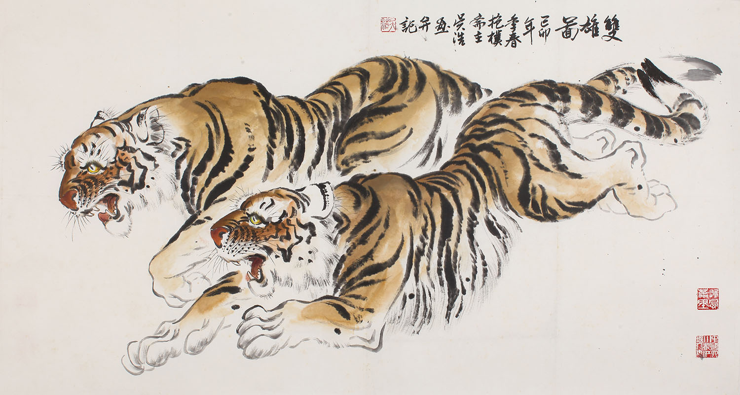 吴浩-双雄图拍卖预展,吴浩作品拍卖估价,四川泽川2014年夏季艺术品拍
