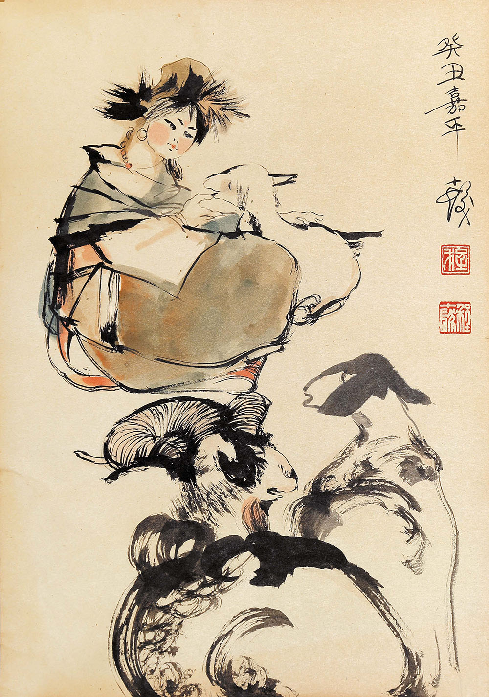 程十发-人物拍卖预展,程十发作品拍卖估价,四川泽川品