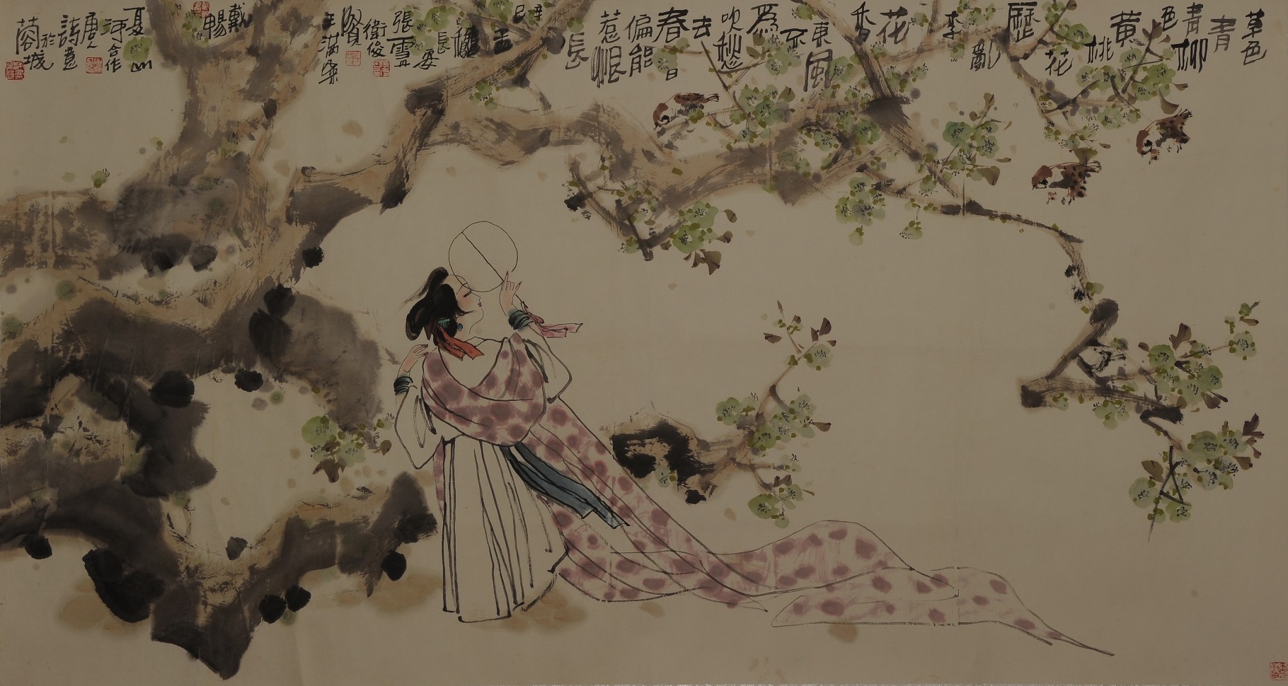 0226   张雪丹  (五人合作)唐人诗意图