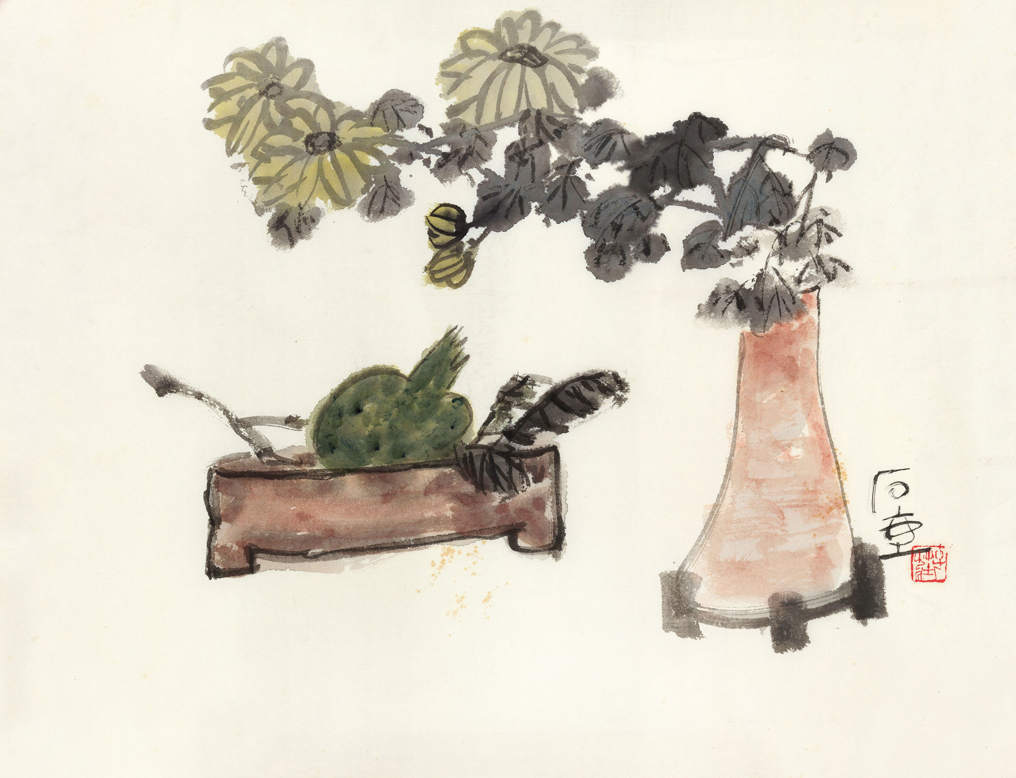 陈子庄-清供拍卖预展,陈子庄作品拍卖估价,北京匡时201